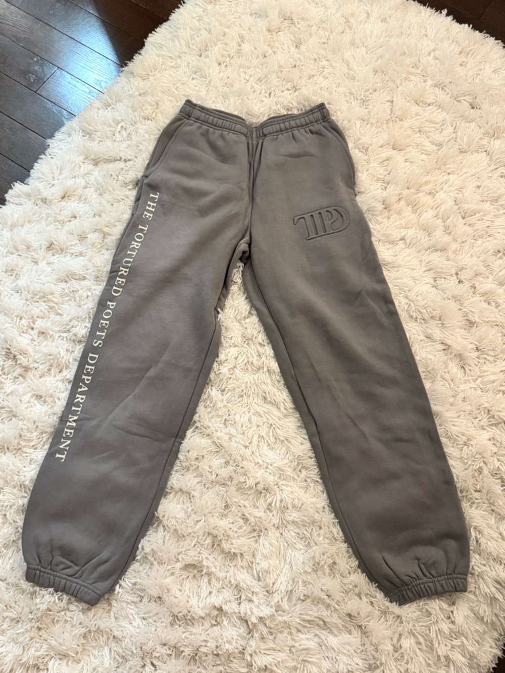 Taylor Swift Gray 'The Tortured Poets Department' Kids Sweatpants
